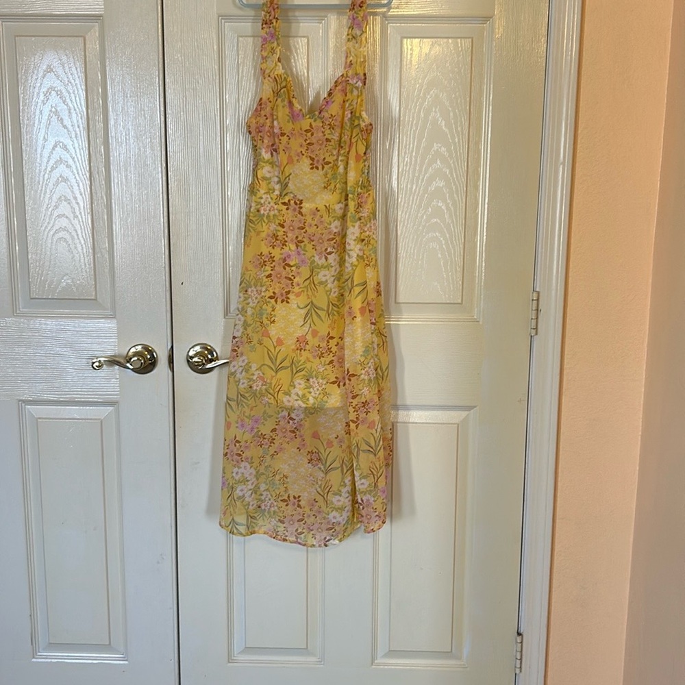 Floral Yellow Dress